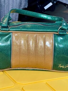 Green & Gold Sparkle Shoulder Bag by